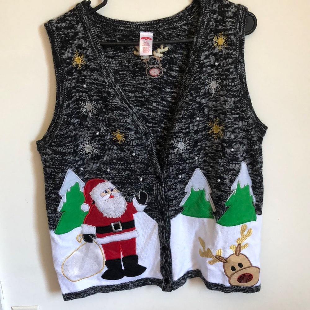 🎉sale 🎉 Christmas vest EUC 🎄🎅